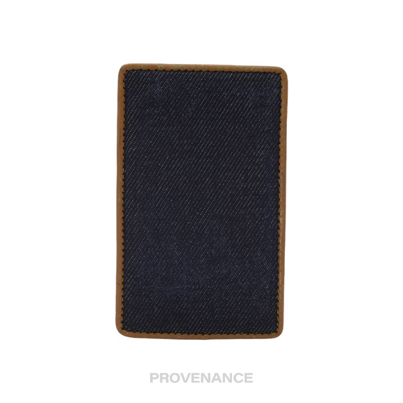 🔴 Dior Denim Card Holder Wallet - Tan - Picture 1 of 7